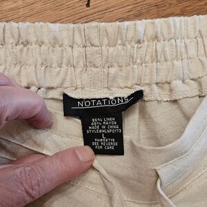 Notations Linen Blend Women's Pants sz L